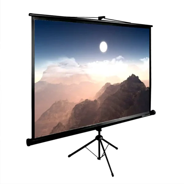 پرده نمایش دستی پرژکتور مدل TVS 125TR برند TSCO تسکو- اندازه 84 اینچ با نسبت تصویر  4:3 -زاویه دید 160 درجه-گارانتی توسن سیستم
