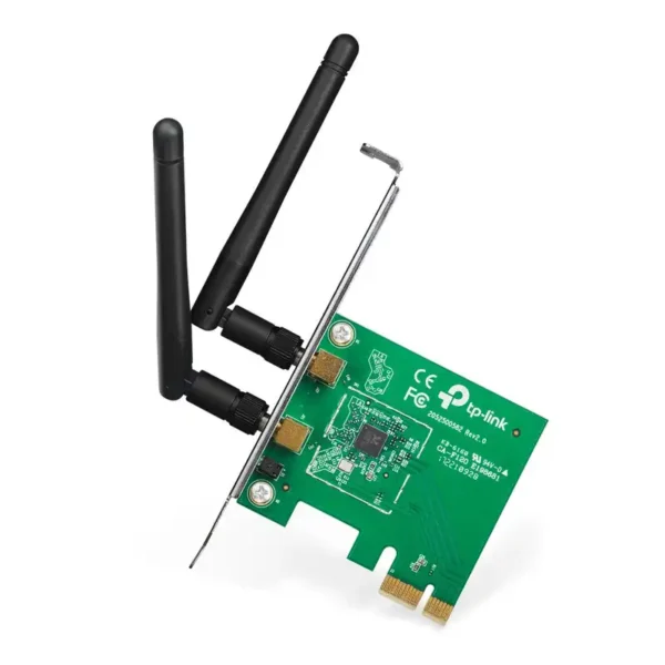 کارت شبکه اینترنال PCI-EX مدل TL-WN881ND برند TP-LINK تی پی لینک-سرعت 300- دو آنتن-گارانتی پانا