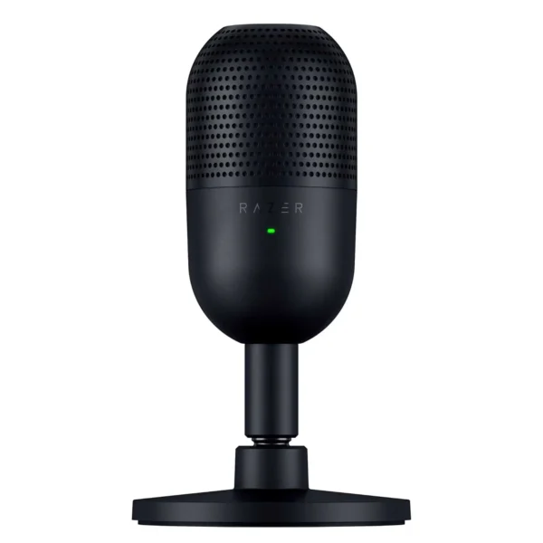 میکروفون گیمینگ مدل Seiren V3 Mini نوع کاندنسر برند RAZER ریزر-رنگ مشکی-درگاه USB TYPE-C گارانتی 18 ماهه سیاره سبز(گرین)