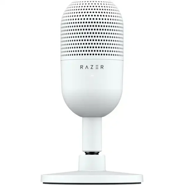 میکروفون گیمینگ مدل Seiren V3 Mini نوع کاندنسر برند RAZER ریزر-رنگ سفید-درگاه USB TYPE-C گارانتی 18 ماهه سیاره سبز(گرین)