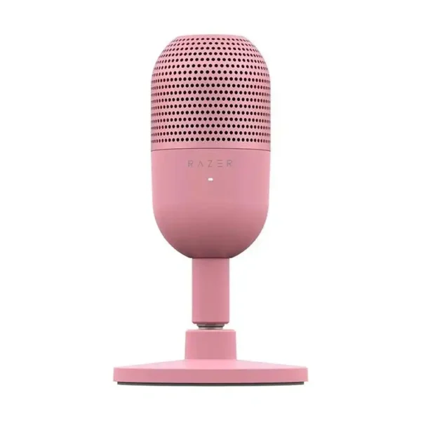 میکروفون گیمینگ مدل Seiren V3 Mini نوع کاندنسر برند RAZER ریزر-رنگ صورتی-درگاه USB TYPE-C گارانتی 18 ماهه سیاره سبز(گرین)