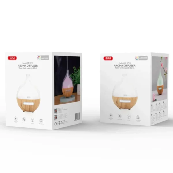 دستگاه بخور رطوبت ساز و خوش بو کننده هوا مدل HF12 برند XO ایکس او-80 میلی لیتر- گارانتی تست و اصالت کالا