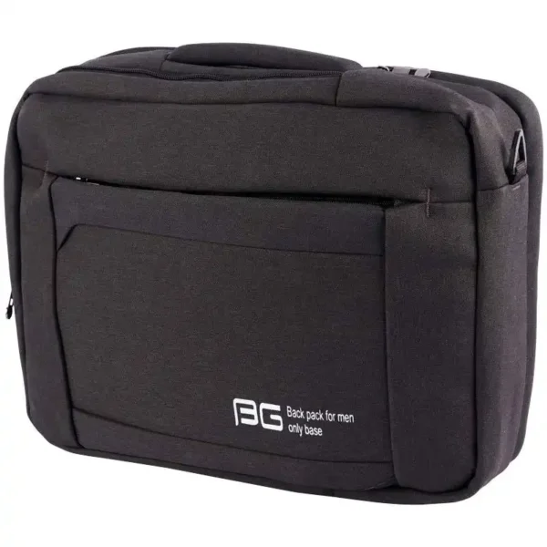 کیف لپ تاپ دستی مدل B0132 برند BG سه کاره - مشکی - 15.6 اینچ