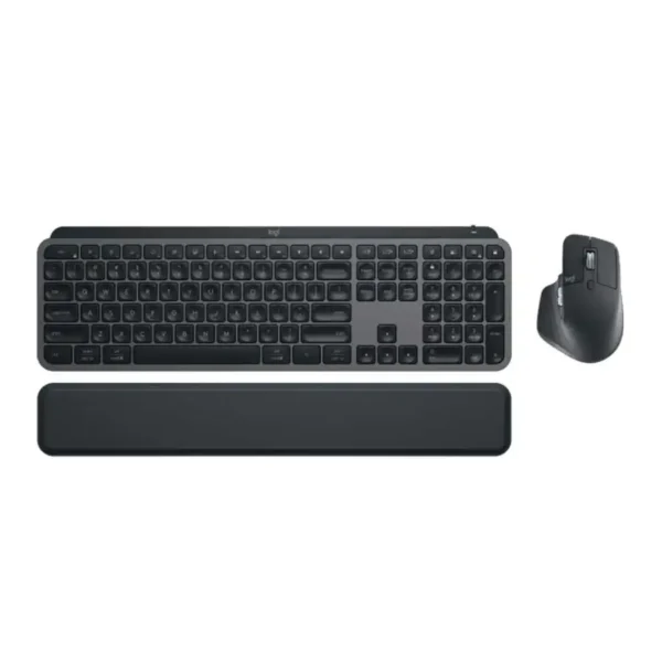 کیبورد و موس بیسیم مخصوص طراحی مدل MX KEYS COMBO  برند LOGITECH  لاجیتک  مشکی - بلوتوث - شارژی - گارانتی نیکان پاسارگارد
