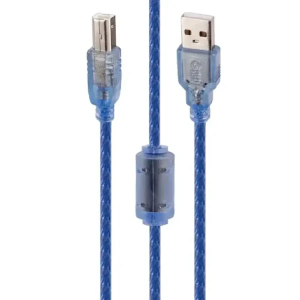 کابل پرینتر برند GOLD OSCAR  متراژ 10 متر-شیلدار آبی