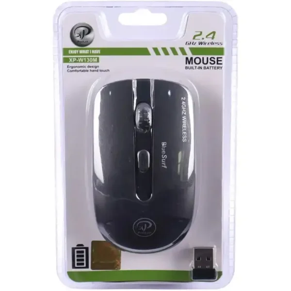 موس بیسیم مدل 130M برند XP اکس پی مشکی