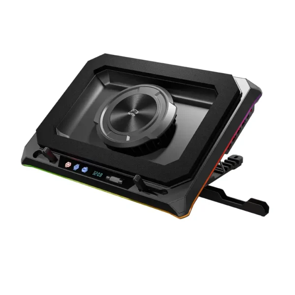 کول پد گیمینگ مدل GCLP3160 برند TSCOتسکو+تا 19اینچ +رنگ مشکی+5 پورت USB+اتصال TYPE-C +نمایشگر دیجیتال+تنظیم ارتفاع+RGB+گارانتی توسن