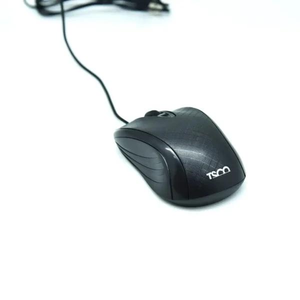 موس سیم دار مدل TM300 برند TSCO تسکو -رنگ مشکی-گارانتی توسن سیستم