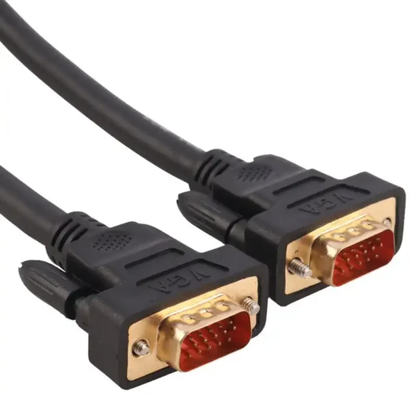 کابل VGA FULL COPPER متراژ 3 متر برند VASEL واصل-رنگ مشکی-گارانتی 36 ماهه واصل