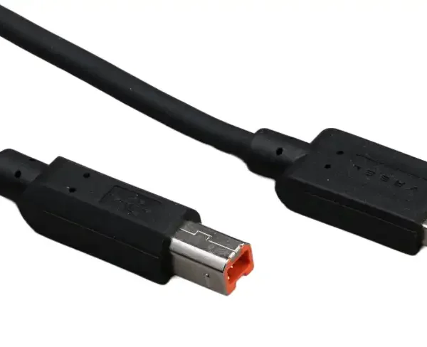 کابل پرینتر FULL COPPER 4+1 متراژ 1.5 متر  برند VASEL واصل-رنگ مشکی- گارانتی 36 ماهه واصل