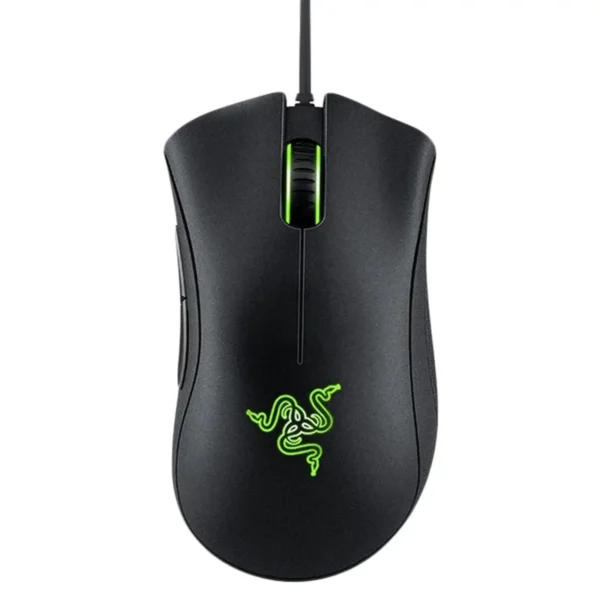 موس سیم دار گیم مدل DEATHADDER ESSENTIAL  برند RAZER ریزر رنگ مشکی-گارانتی 18 ماهه سیاره سبز(گرین)