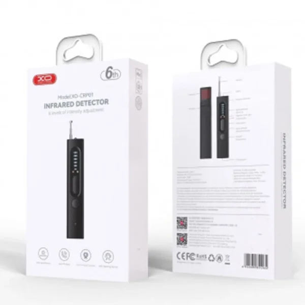 ردیاب دوربین مخفی و شنود و جی پی اس مدل CRP01 برند XO  مشکی - گارانتی تست و اصالت کالا