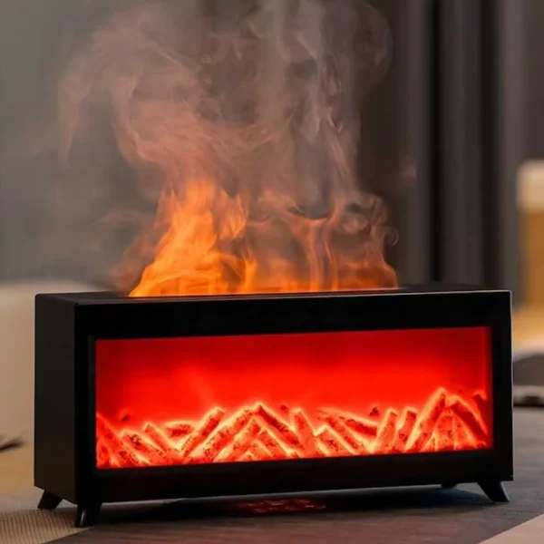 بخور و خوشبو کننده مدل KP-6026 برند HOLDMAY هولدمی - طرح شومینه مشکی - 220 میل - گارانتی تست و  اصالت کالا