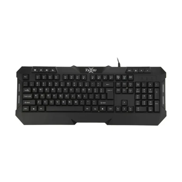 کیبورد سیم دار گیمینگ مدل FXR-BKL-63 برند FOXRAY فاکس ری-رنگ مشکی- گارانتی تست و اصالت کالا