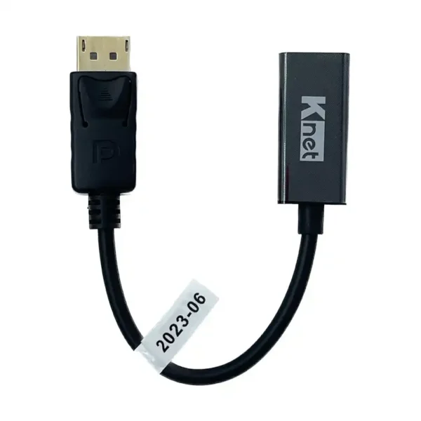 تبدیل DISPLAY TO HDMI مدل K-CODP2HD2 برند K-NET کی نت مشکیV1.2 1080P-گارانتی شبکه البرز 12 ماه