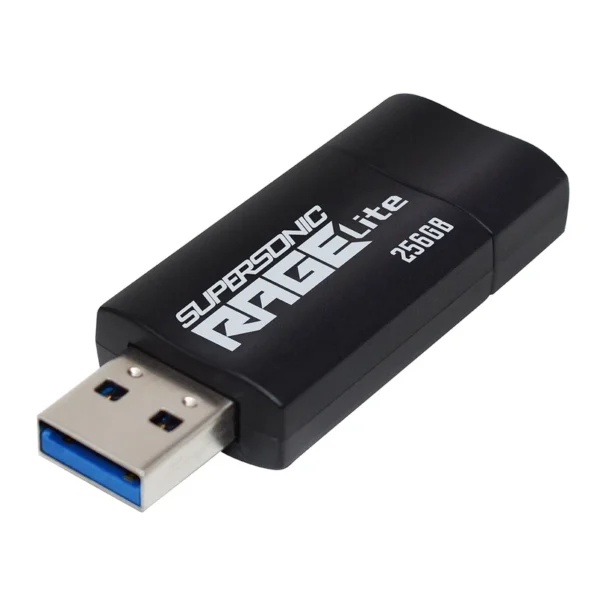 فلش USB3.2 مدل RAGE LITE برند PATRIOT پاتریوت 256 GB - مشکی - گارانتی الماس رایان ایرانیان
