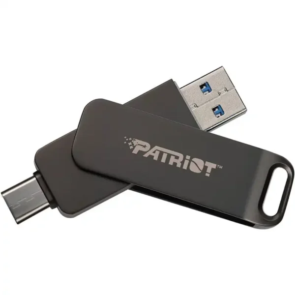 فلش مدل RAGE R550 برند PATRIOT پاتریوت TYPE C&USB3.2 GEN1 - 64GB - گارانتی الماس رایان