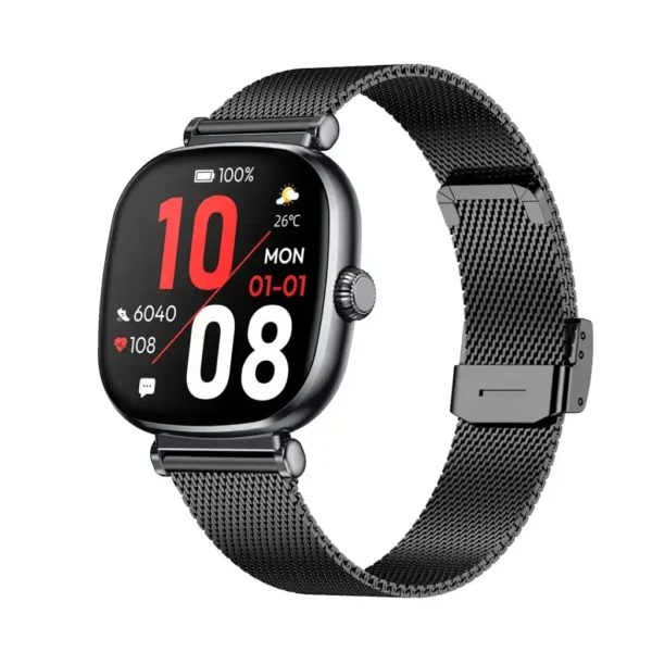 ساعت هوشمند مدل PRINCESS برند GREEN LION گرین لاین - مشکی AMOLED - 7 DAYS - MAH 210 - 1000 NITS - IP68