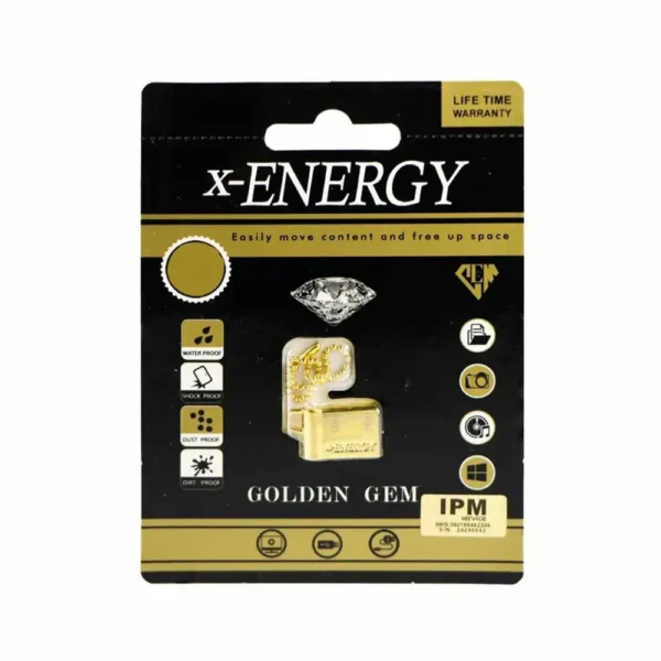فلش X-ENERGY GOLDEN GEM 64GB گارانتی IPM